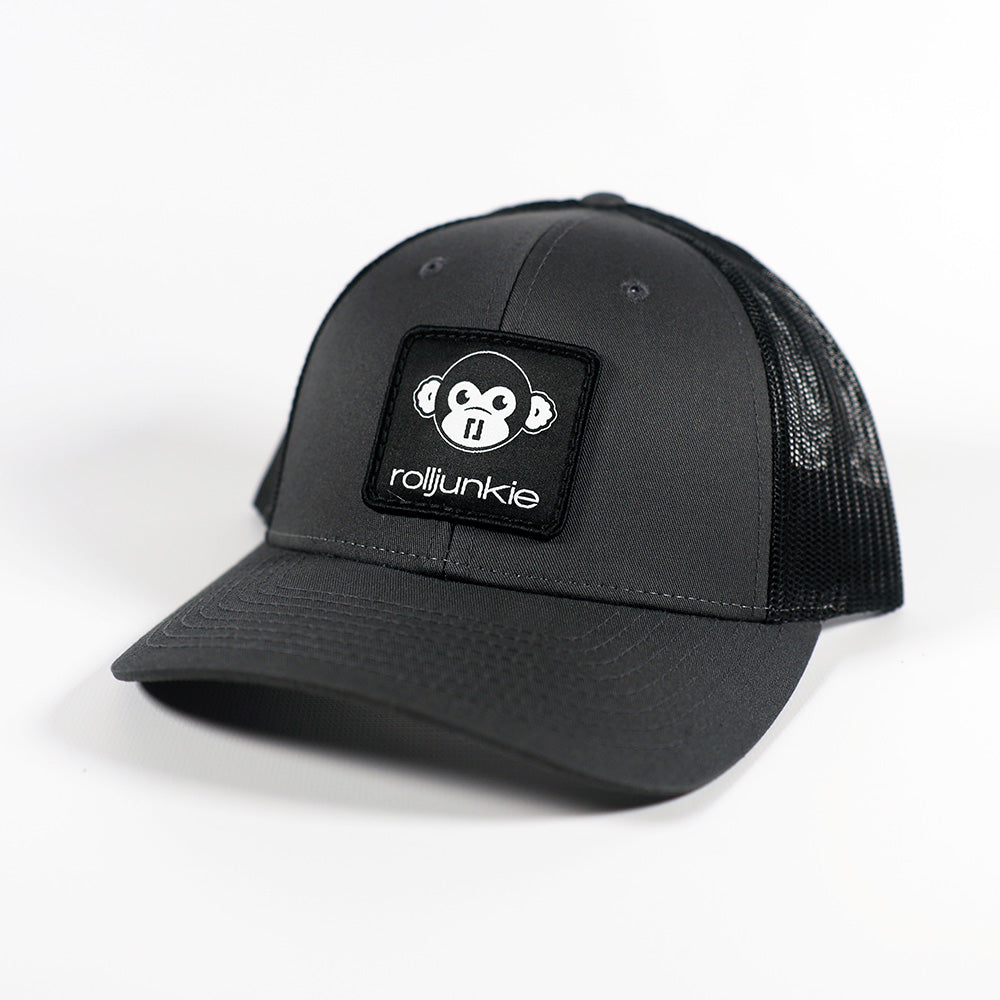 charcoal gray bjj hat monkey
