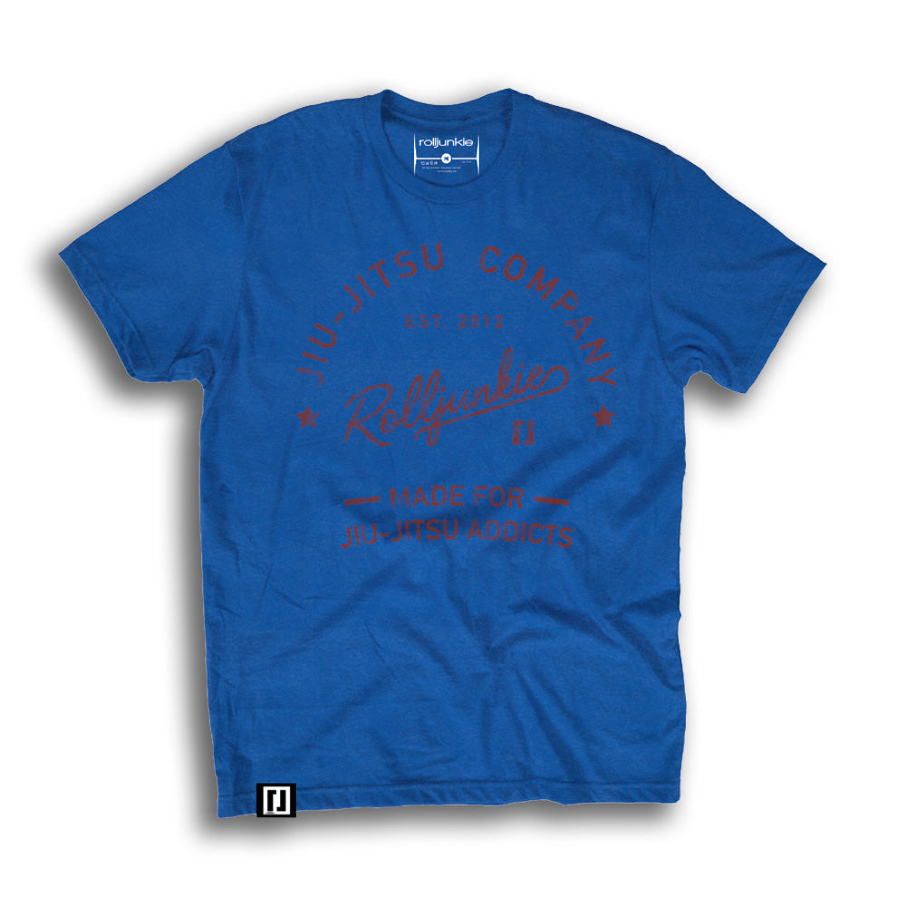 youth podium bjj shirt blue