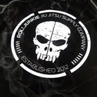 Monkey skull logo back bjj rash guard