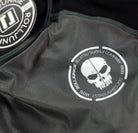 front bjj rash guard monkey skull logo