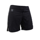 black slim fit mma bjj shorts