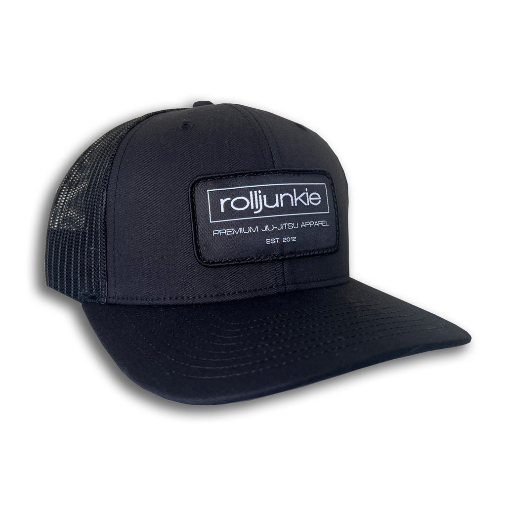 black bjj trucker hat