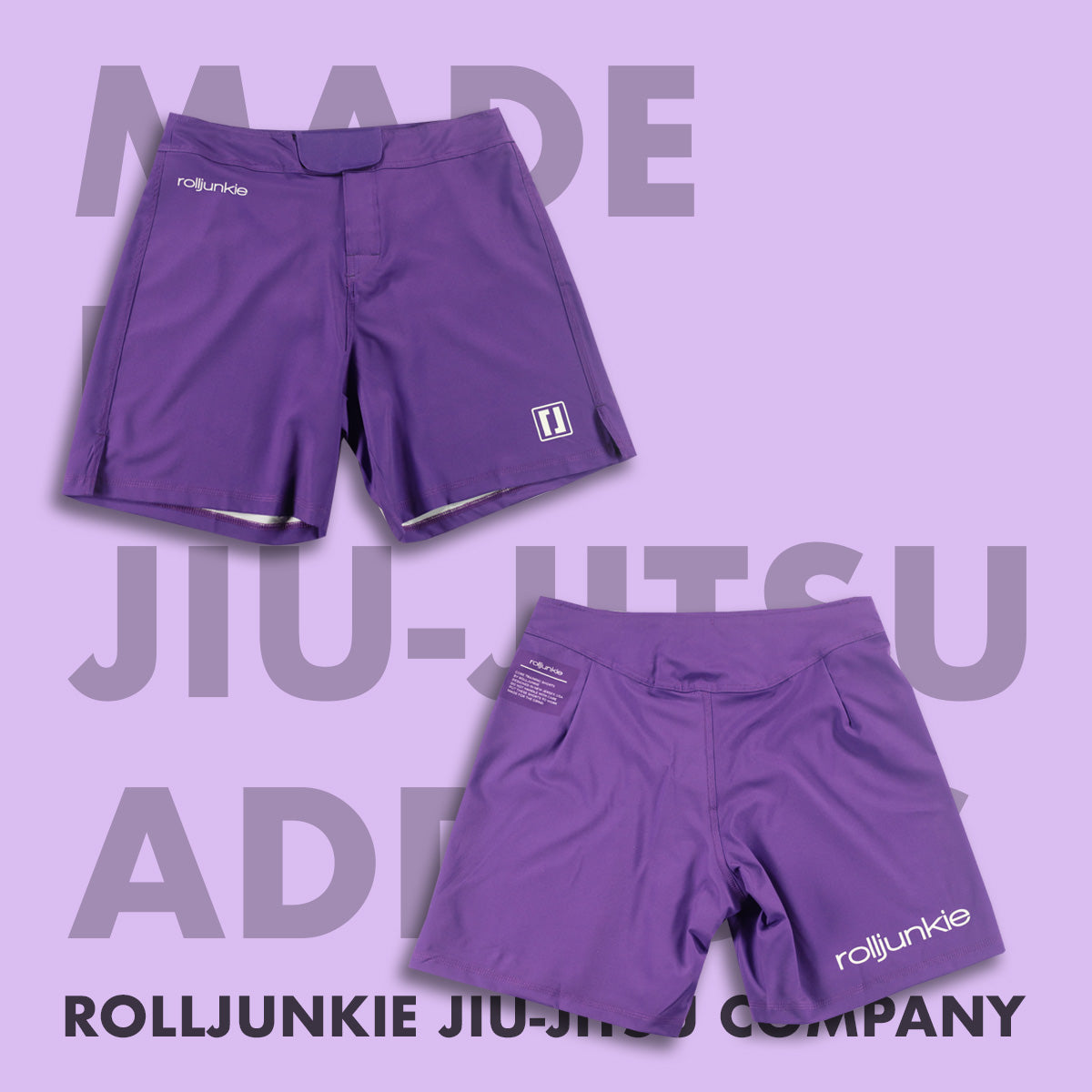 purple rank bjj shorts