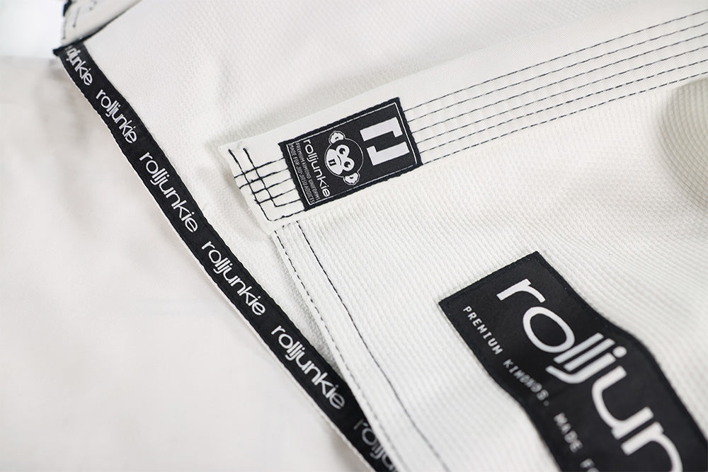 bjj gi tag white