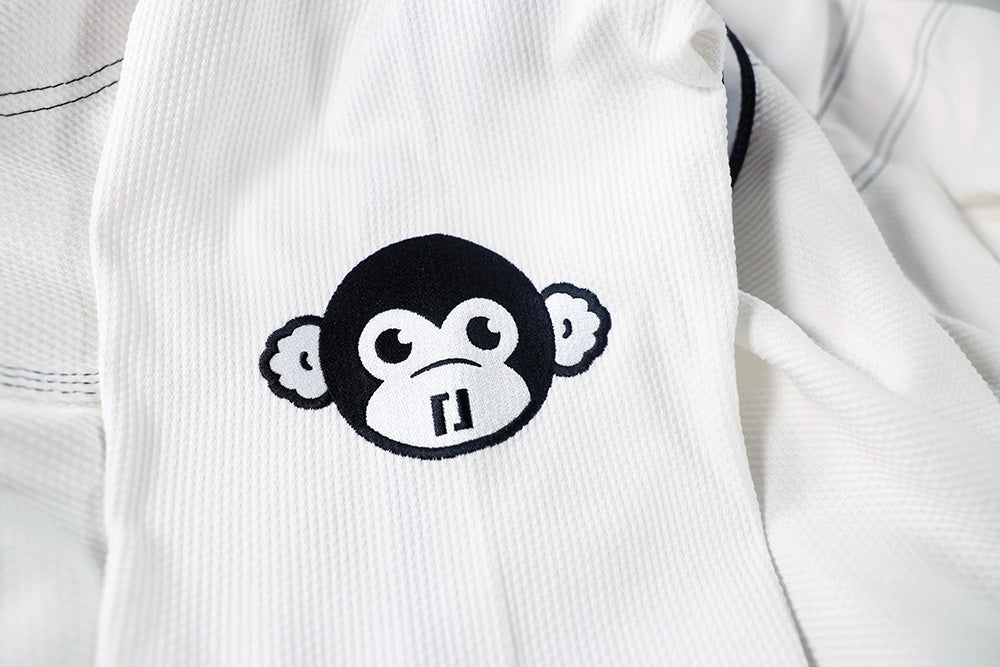 bjj monkey in white