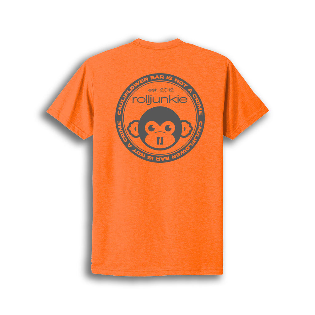 orange bjj shirt back