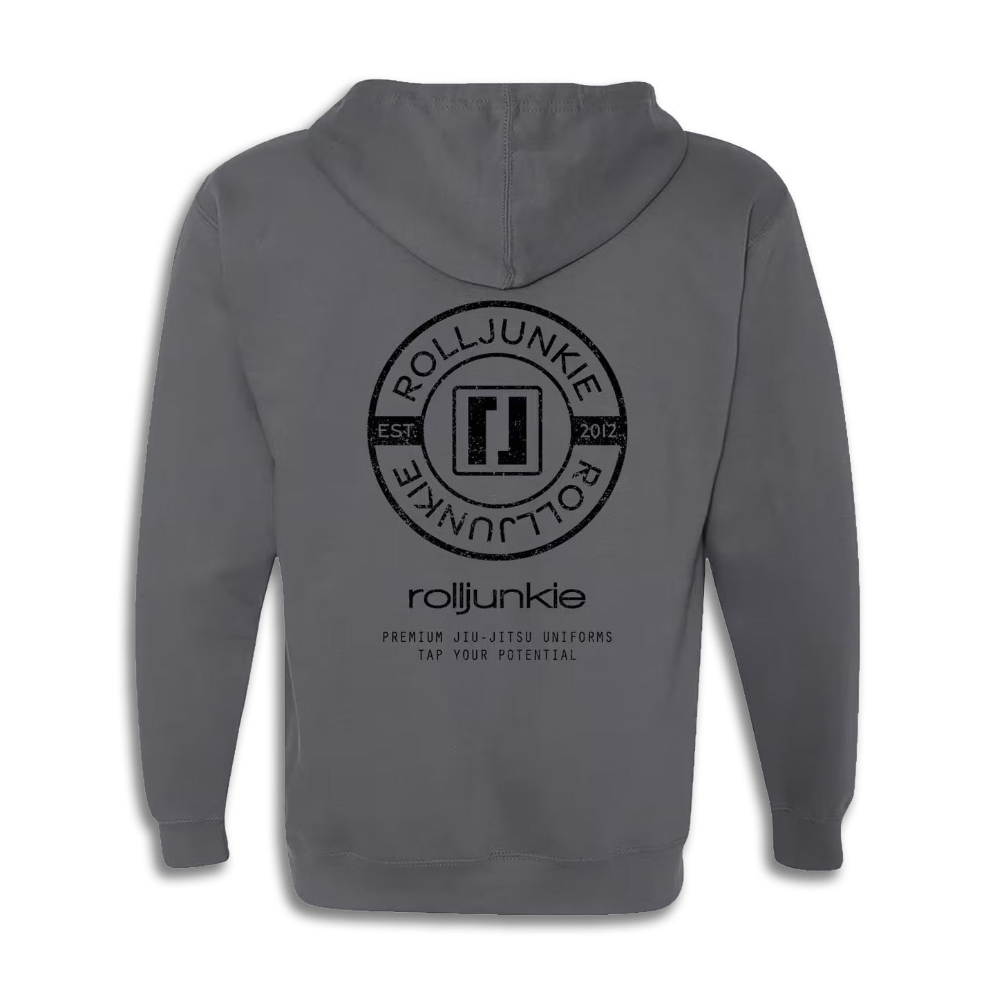 jiu jitsu hoodie gray