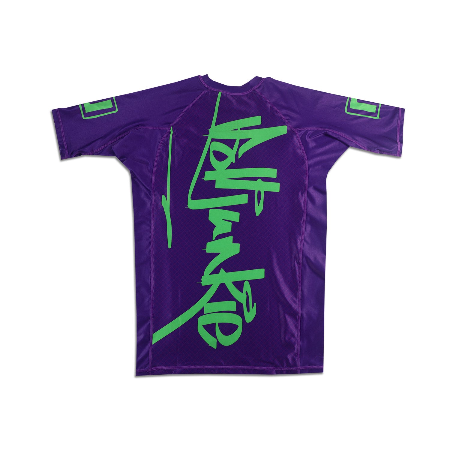 purple rank bjj rash guard vandal back