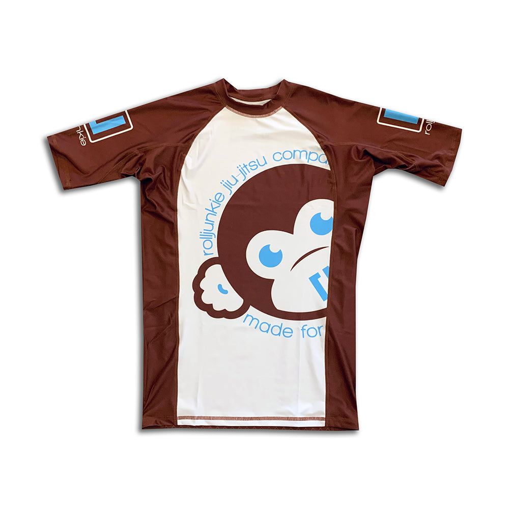 brown bjj ranked rash guard