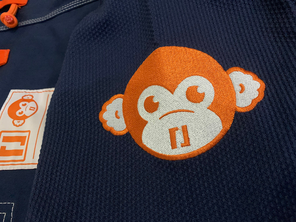 BJJ monkey embroidery