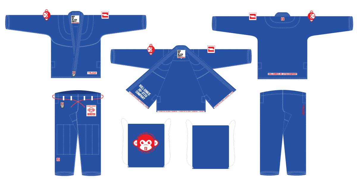 blue bjj kimono