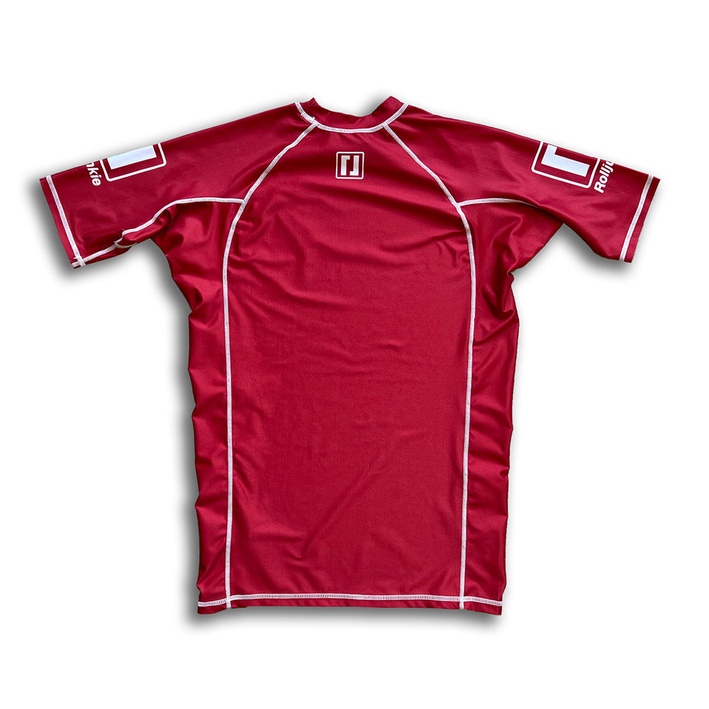 red bjj rashguard