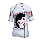 White Ranked BJJ Rash Guard