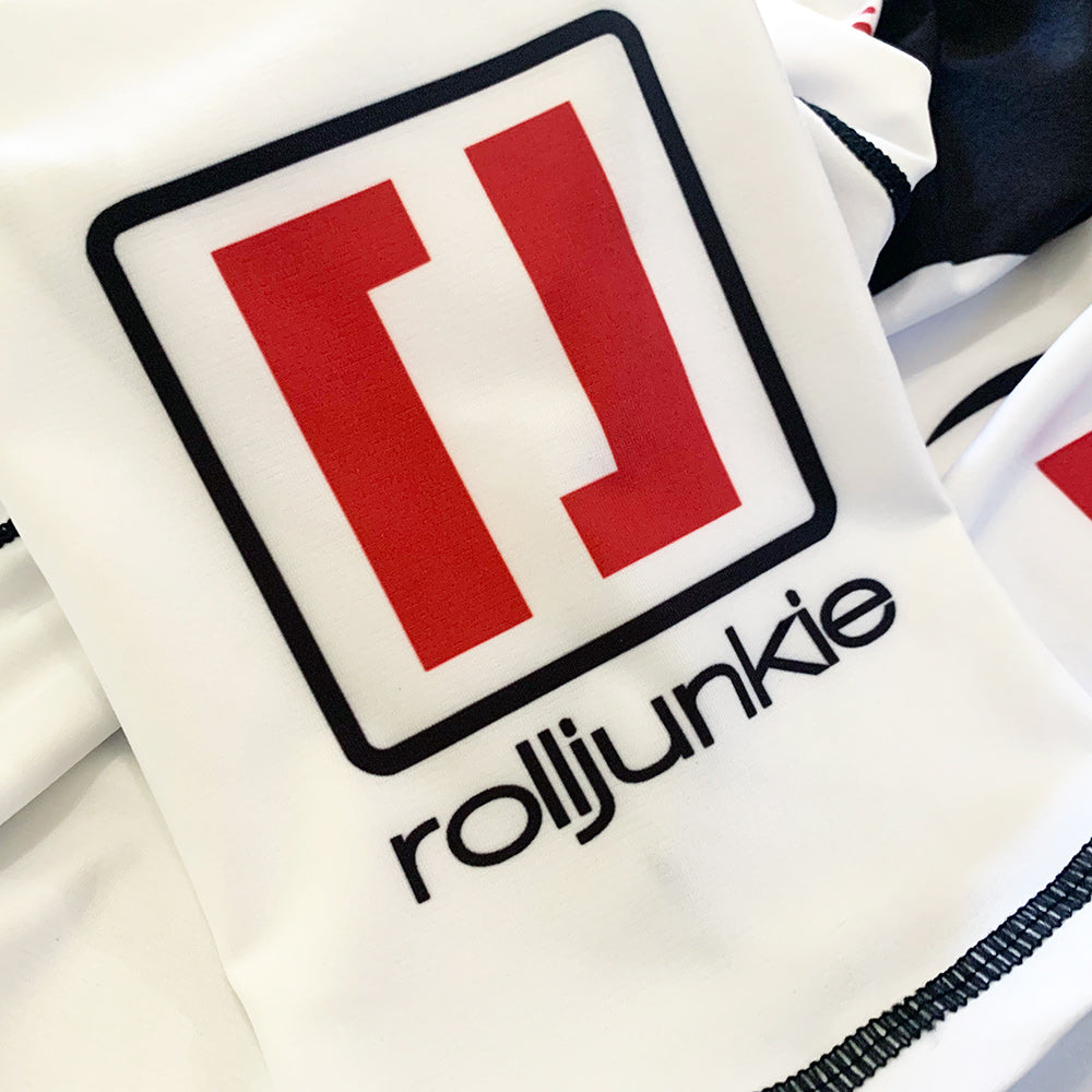 White Ranked BJJ Rash Guard Sleeve